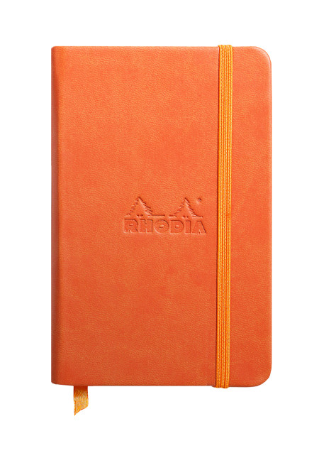 Rhodia Hardcover Notebook - Small - Tangerine - Plain